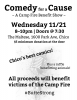 Camp Fire Benefit Show Flyer